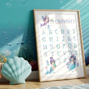 Affiche sirènes alphabet