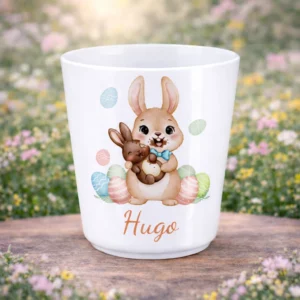 Gobelet thème Pâques lapin gourmand